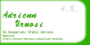 adrienn urmosi business card